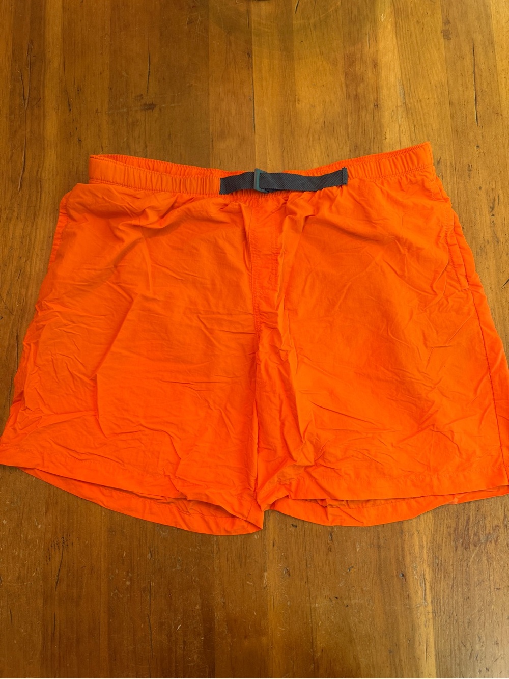 Columbia Men's Orange Solid Swim Trunks XXL Big & Tall Elastic Waist Lined